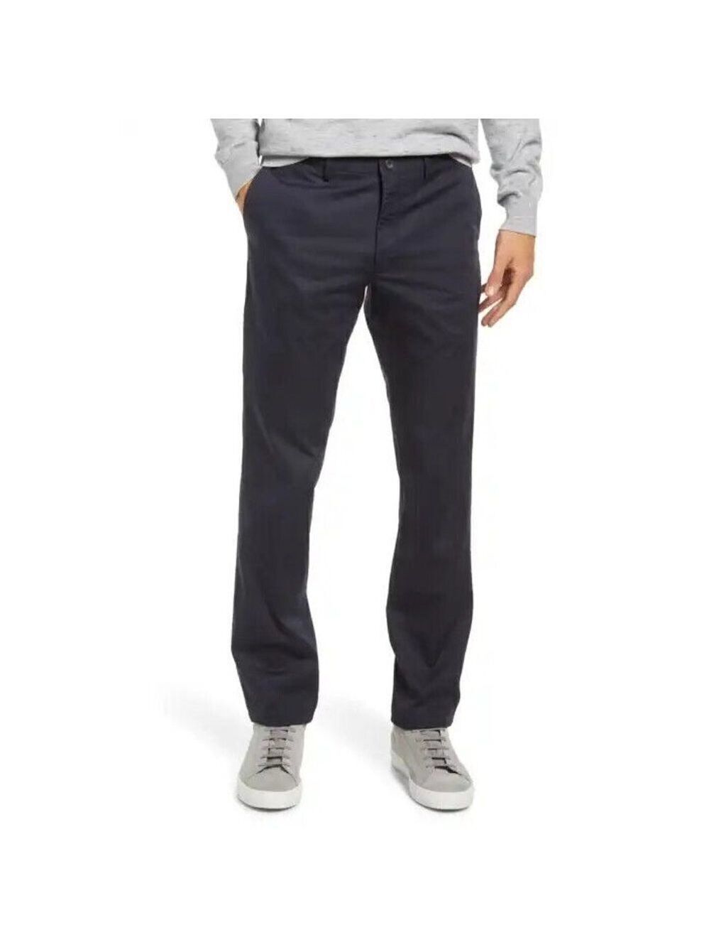 NORDSTROM Bnwot Tech-Smart Trim Fit Pants Trousers Navy Blue Chinos